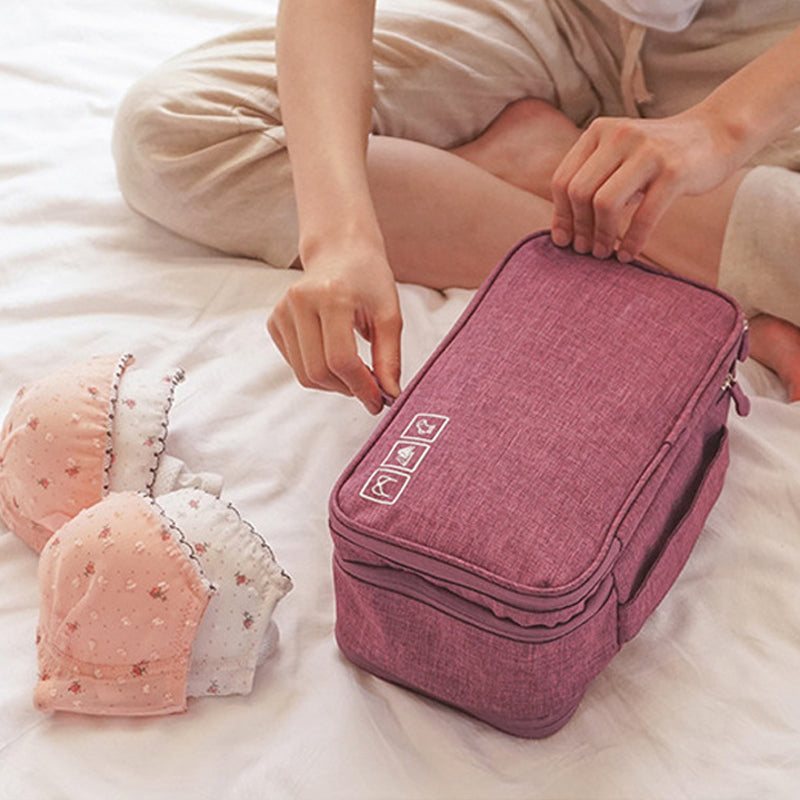 Waterproof Cationic Bra Bag Large Capacity Underwear Storage Bag Portable Organizing Bag Travel Supplies