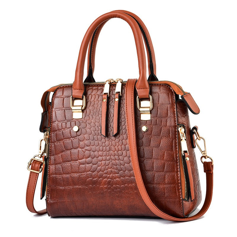 Fashionable women's crossbody one shoulder handbag.