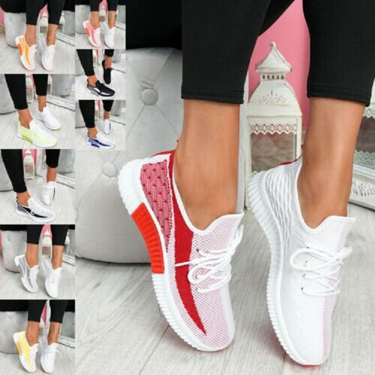 Summer New Shoes Casual Fashion Breathable Running Sneakers Flying Shoes Women's Sports Shoes