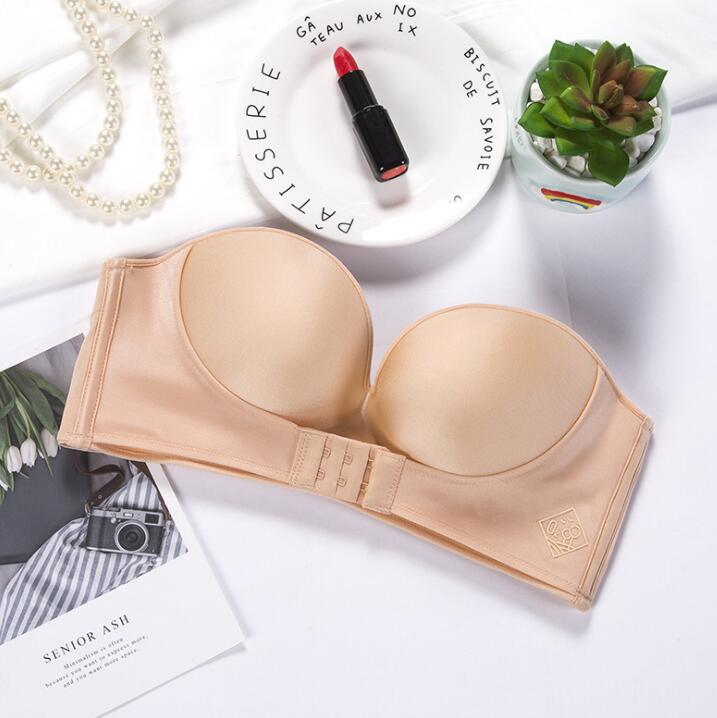 Push Up Bra Padded Party Wedding Bras Invisible Bra Strapless Bralette Cup