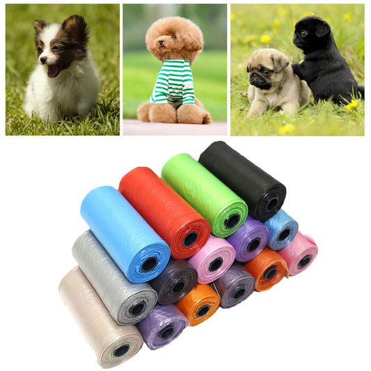 15pcs/Roll pet pick-up garbage bag