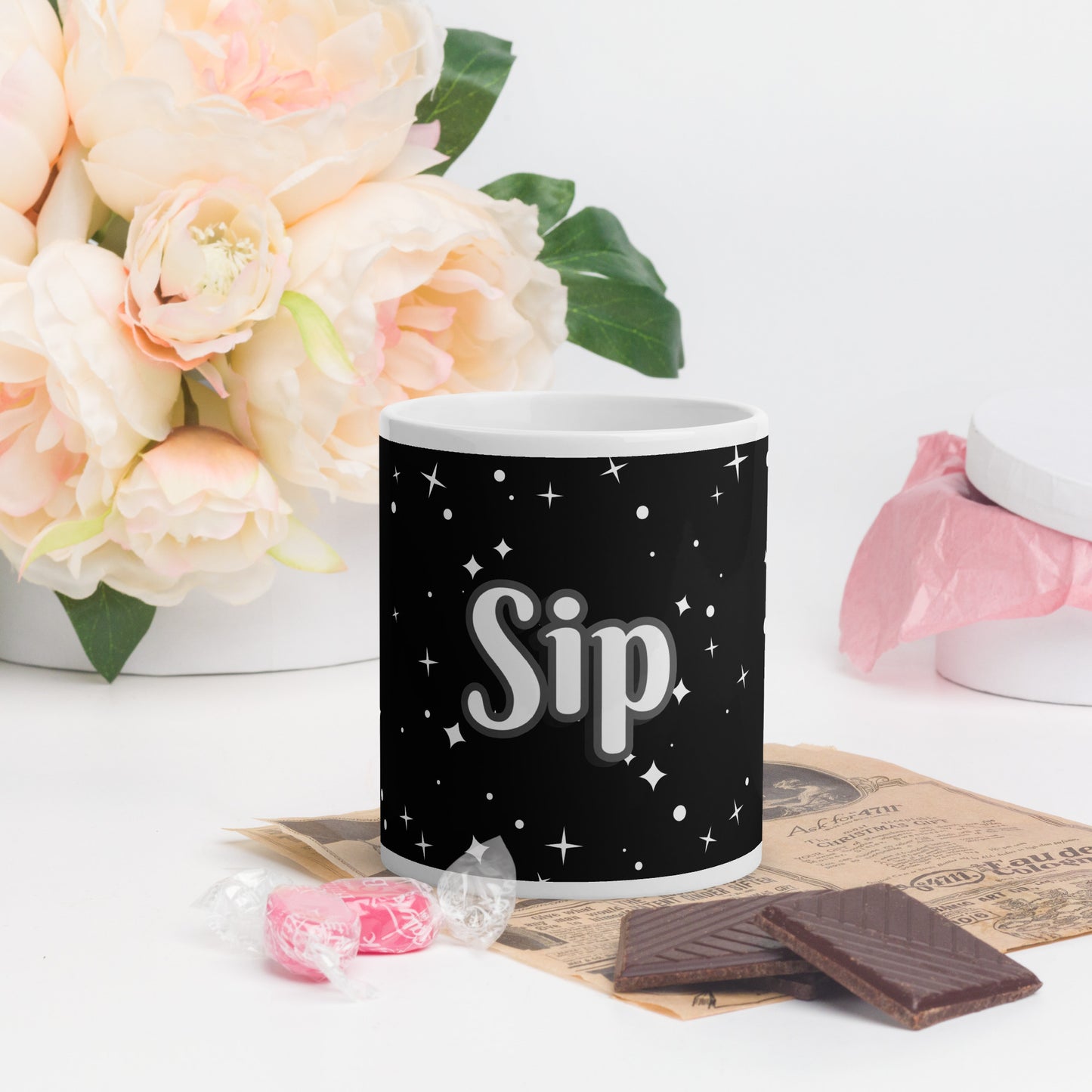 Night sky glossy mug